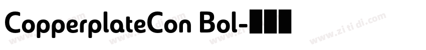 CopperplateCon Bol字体转换